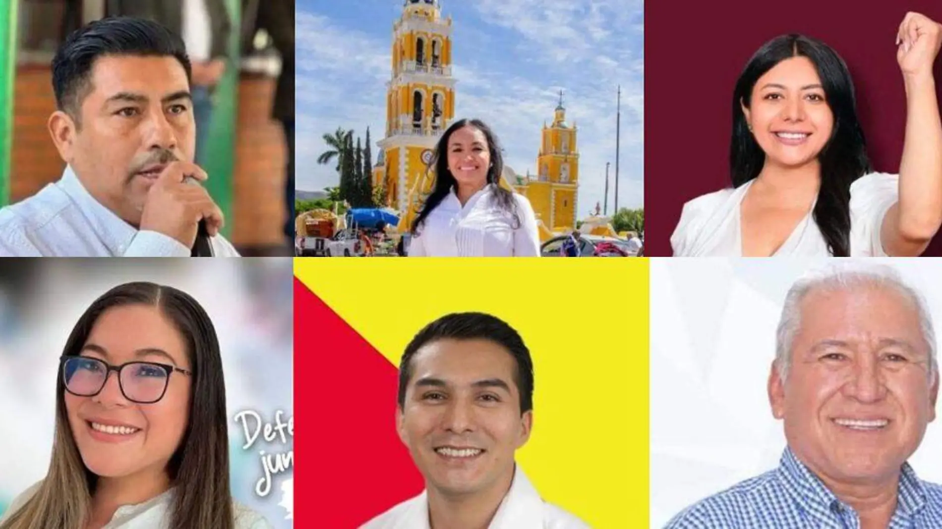 Pedro García, Haydee Campos, Lucero Bárcenas, Guadalupe Martínez, Alejandro Córdova y Vicente Guzmán